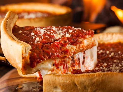 Chicago Style Deep Dish Cheese Pizza