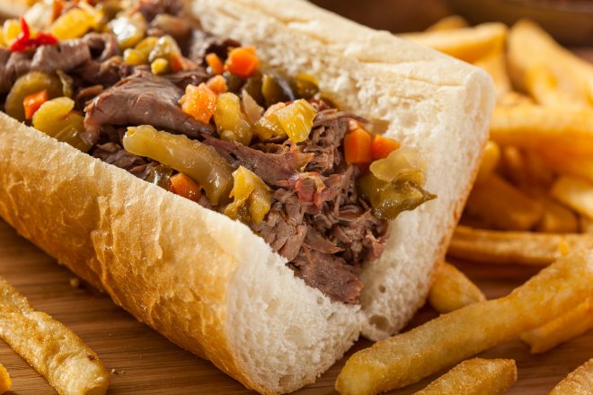 Hearty Italian Beef Sandwich