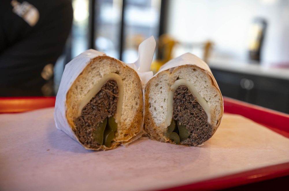 Italian beef sandwich in Chicago Food and Culture Tour