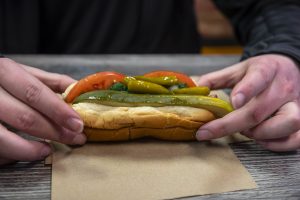 Sandwich close up during Chicago Food and Culture Tour