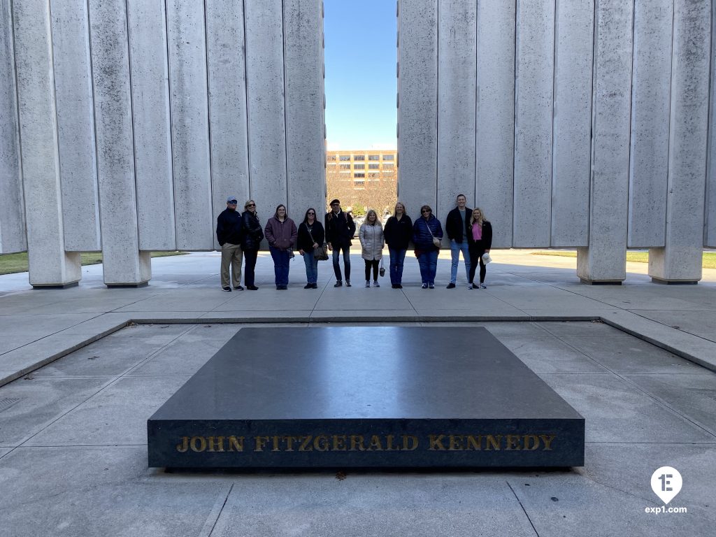 Group photo JFK Assassination Tour on 15 December 2022 with McKenzie