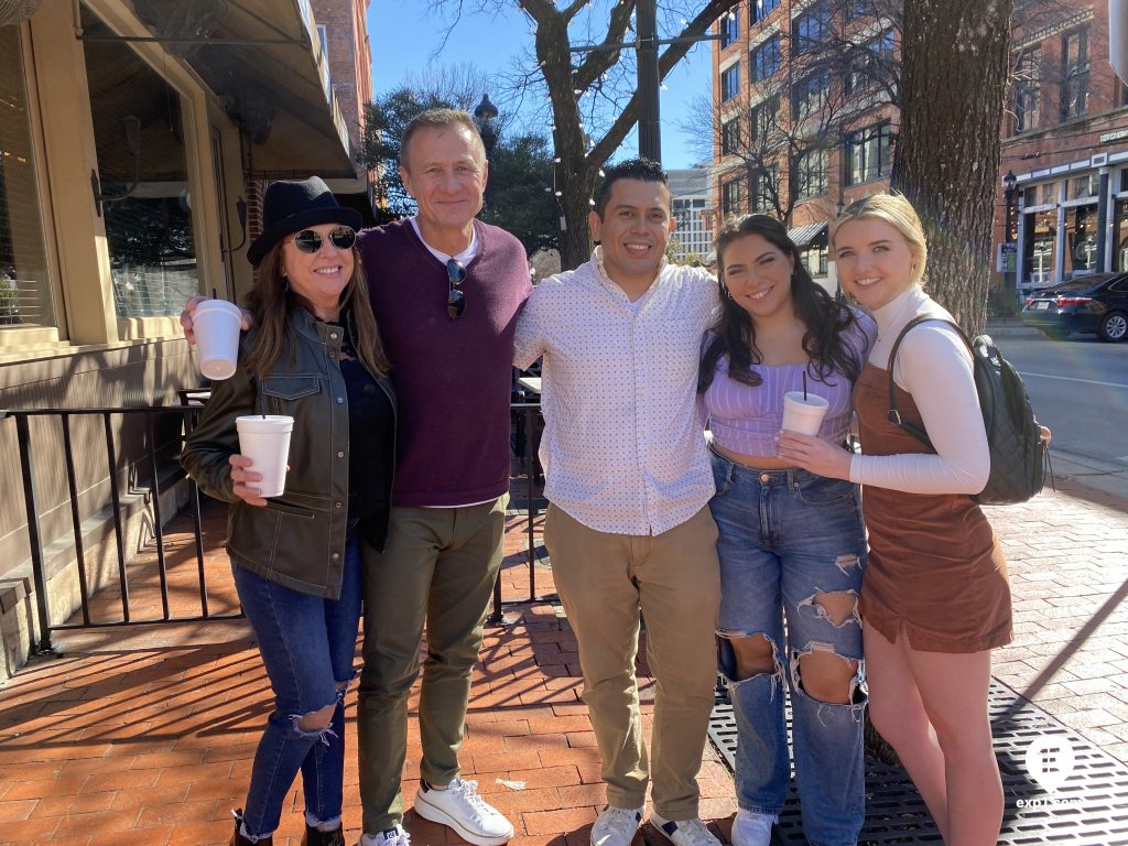 Group photo Dallas Food and Culture Tour on 14 February 2023 with McKenzie