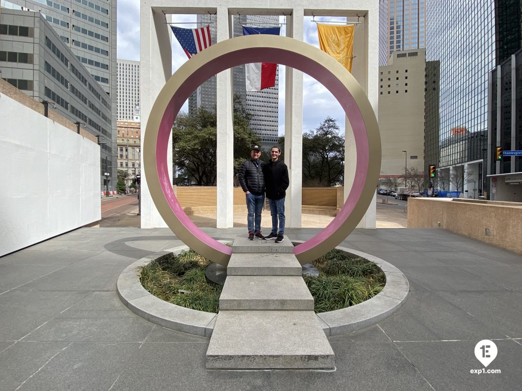 Group photo Dallas Highlights Tour on 18 February 2023 with Christopher