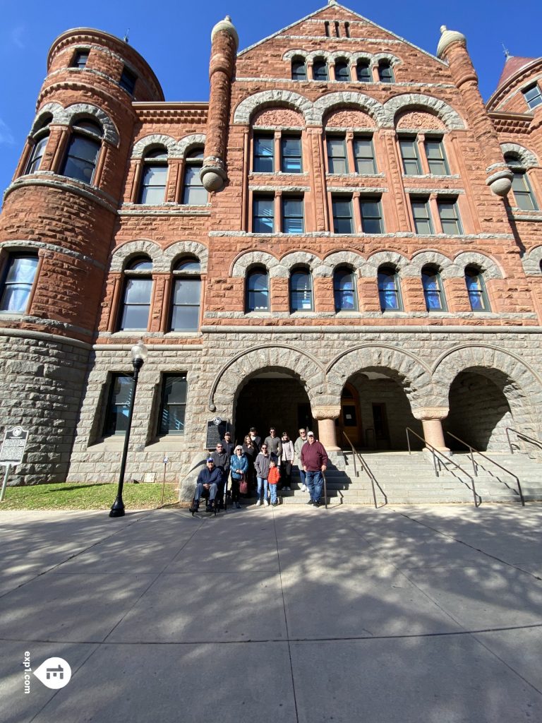 Group photo JFK Assassination Tour on 14 March 2023 with McKenzie