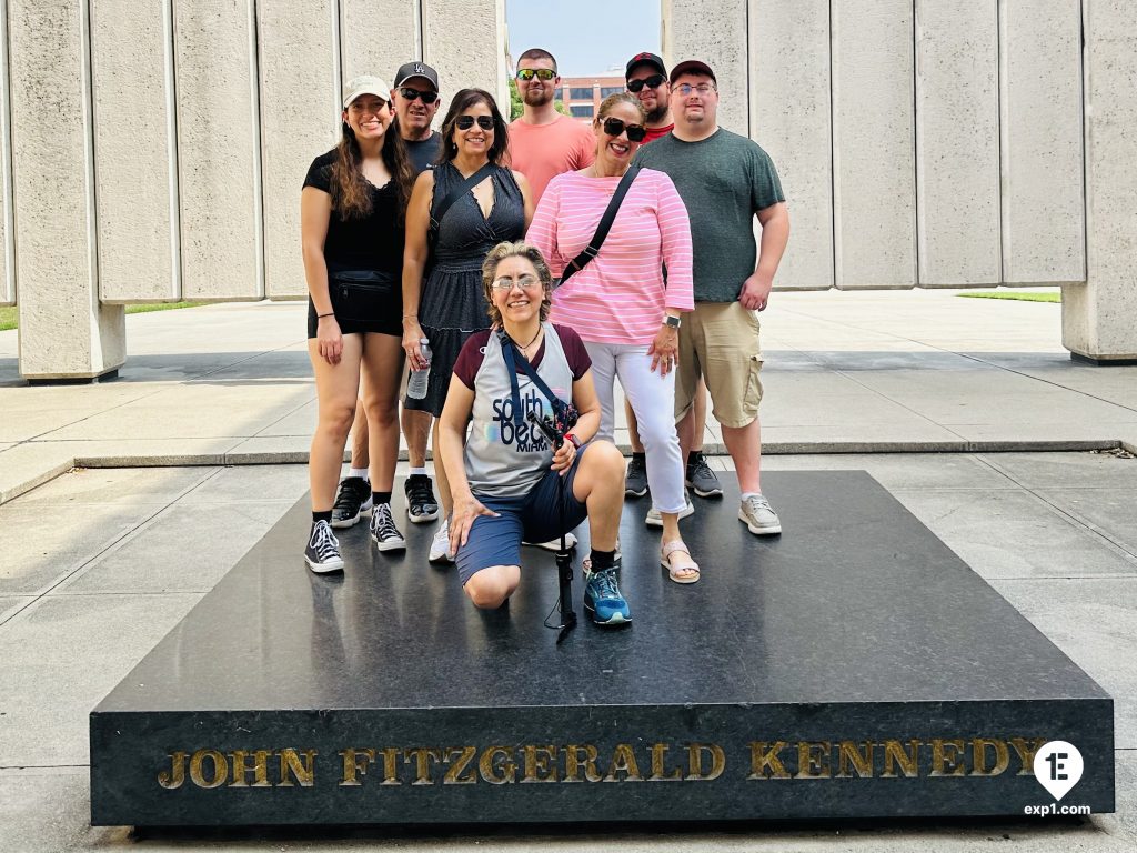 Group photo JFK Assassination Tour on 15 June 2023 with Karen