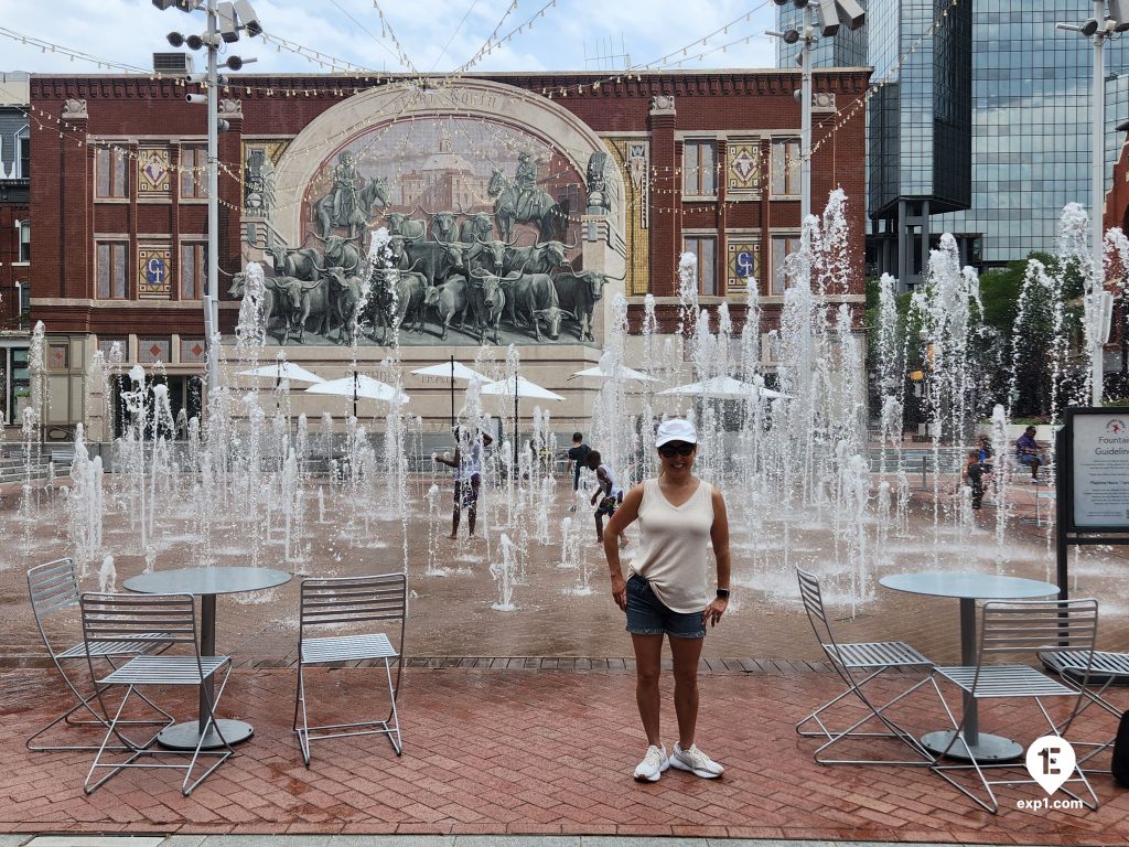 Group photo Fort Worth Sundance Square Food, History, and Architecture Tour on 22 June 2023 with Marina