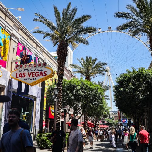 LINQ Promenade during Mid-Strip Tour in Las Vegas