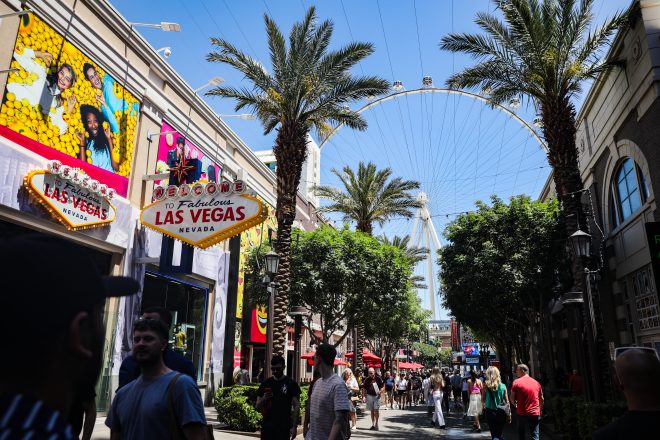 LINQ Promenade during Mid-Strip Tour in Las Vegas