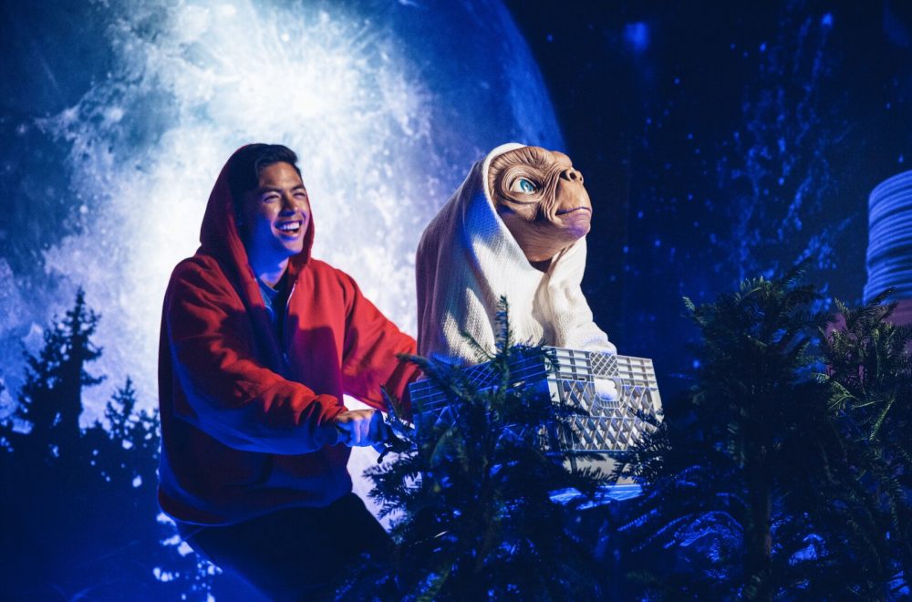 Visitor taking a photo in the ET photo area in Madame Tussauds