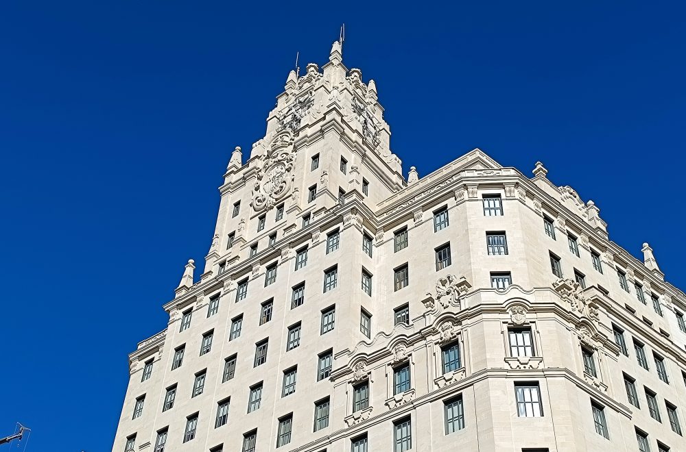 Madrid architecture on bike tour