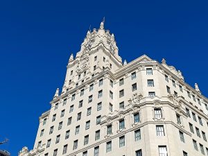 Madrid architecture on bike tour