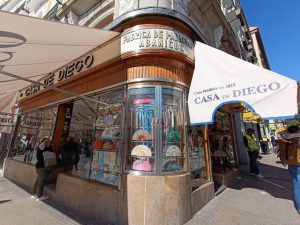 Shop in Madrid seen on group tour