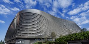 Panoramic view of Real Madrid Stadium