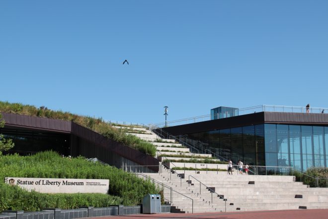 Statue of Liberty Museum entrance during the day