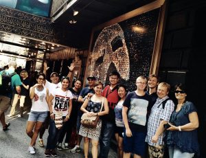 Group Photo during Broadway and Times Square tour in NYC