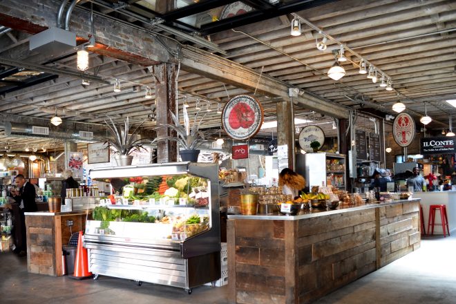 Chelsea Market food hall on NYC tour