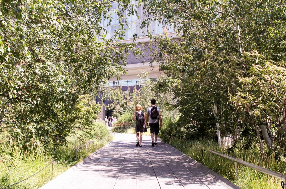 walking the high line in new york