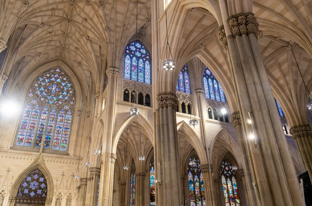 Interior of St Patricks Cathedral in New York City