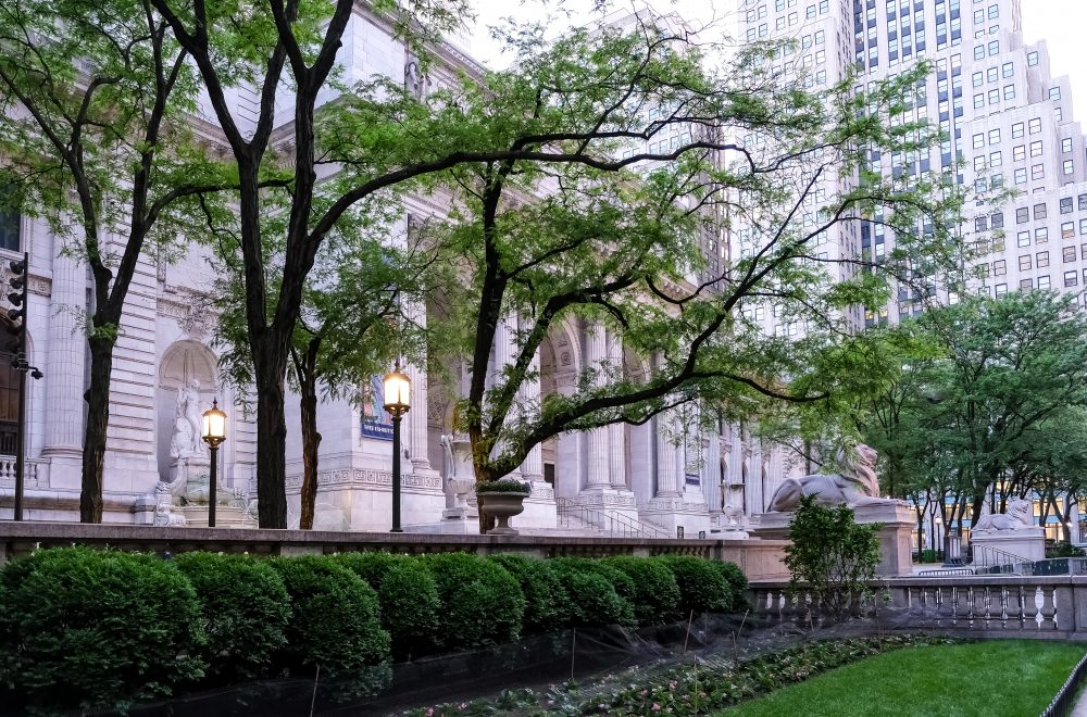 Architectural detail of the New York Public Library