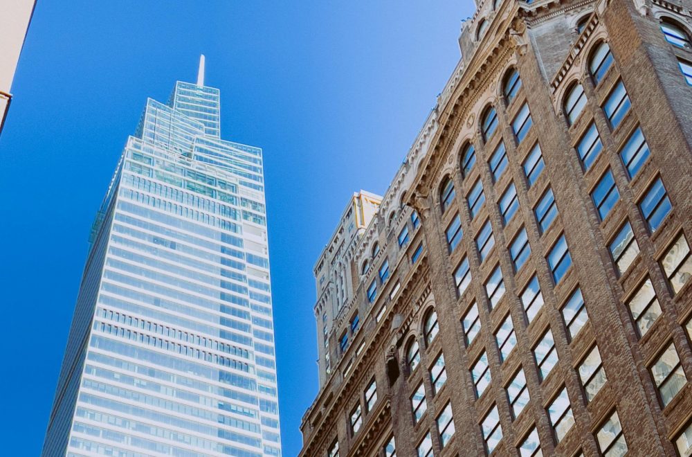 Low shot of One Vanderbilt in NYC