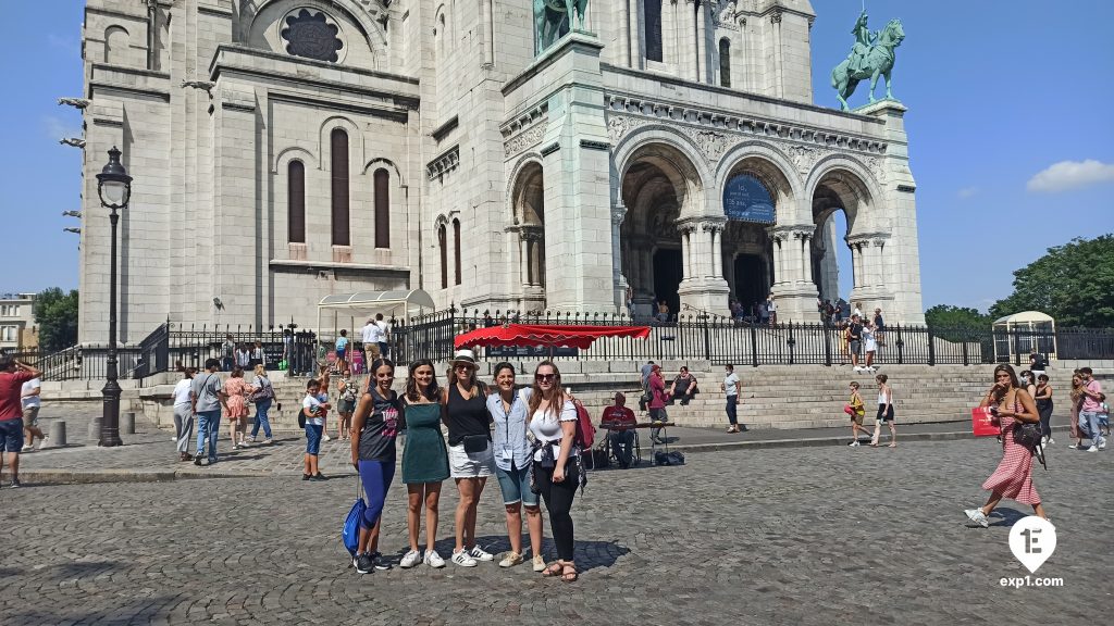 Group photo Montmartre Tour on 21 July 2021 with Amber