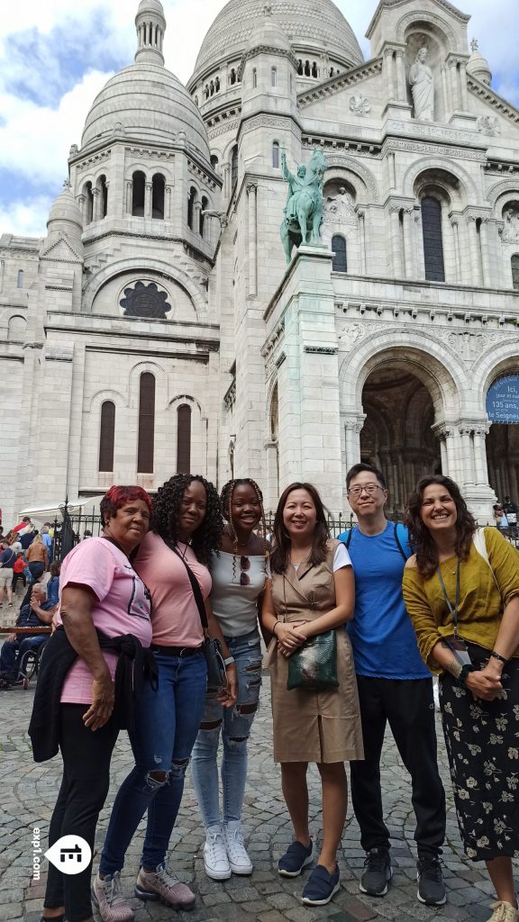 Group photo Montmartre Tour on 28 July 2021 with Amber