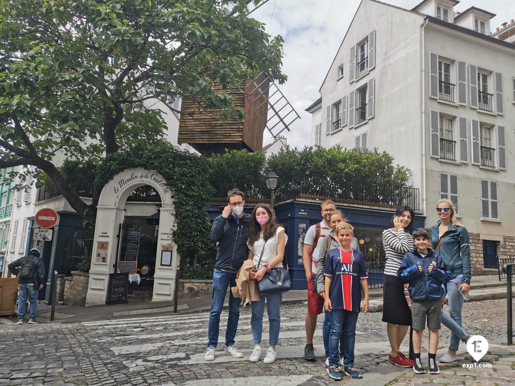 Group photo Montmartre Tour on 6 August 2021 with Hafid