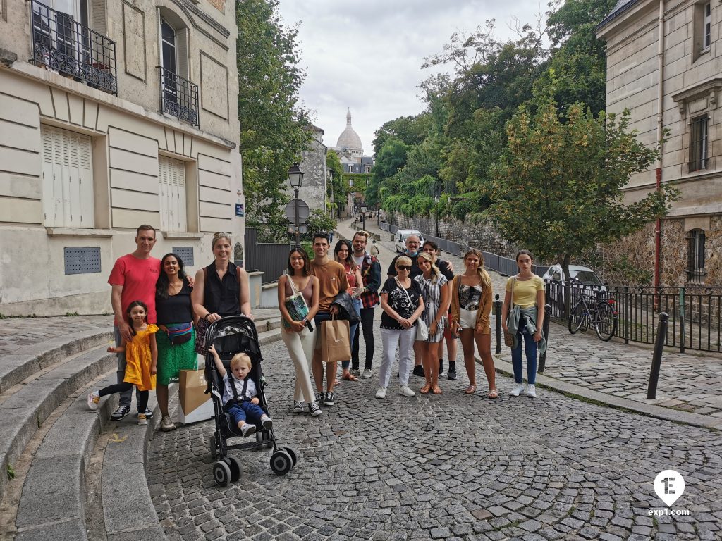 Group photo Montmartre Tour on 10 August 2021 with Hafid