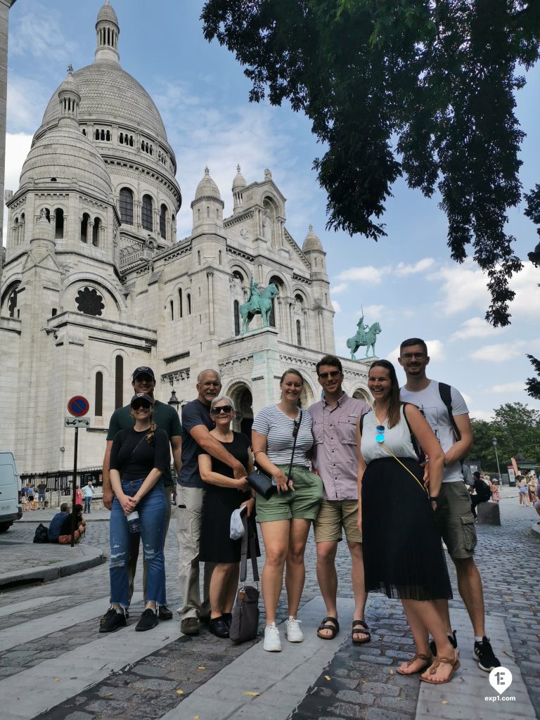 Group photo Eiffel Tower Tour on 12 August 2021 with Hafid