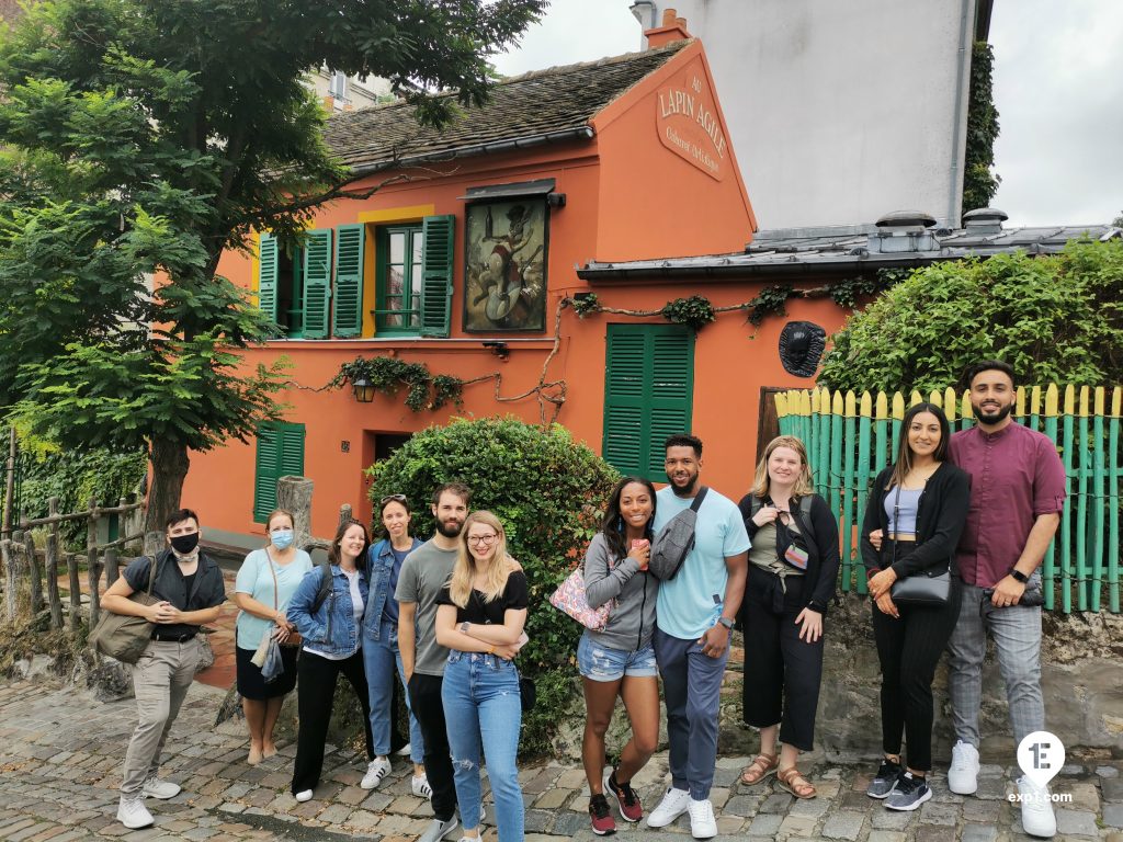 Group photo Eiffel Tower Tour on 23 August 2021 with Hafid