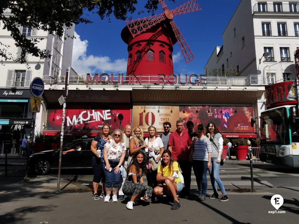 Group photo Montmartre Tour on 10 September 2021 with Hafid