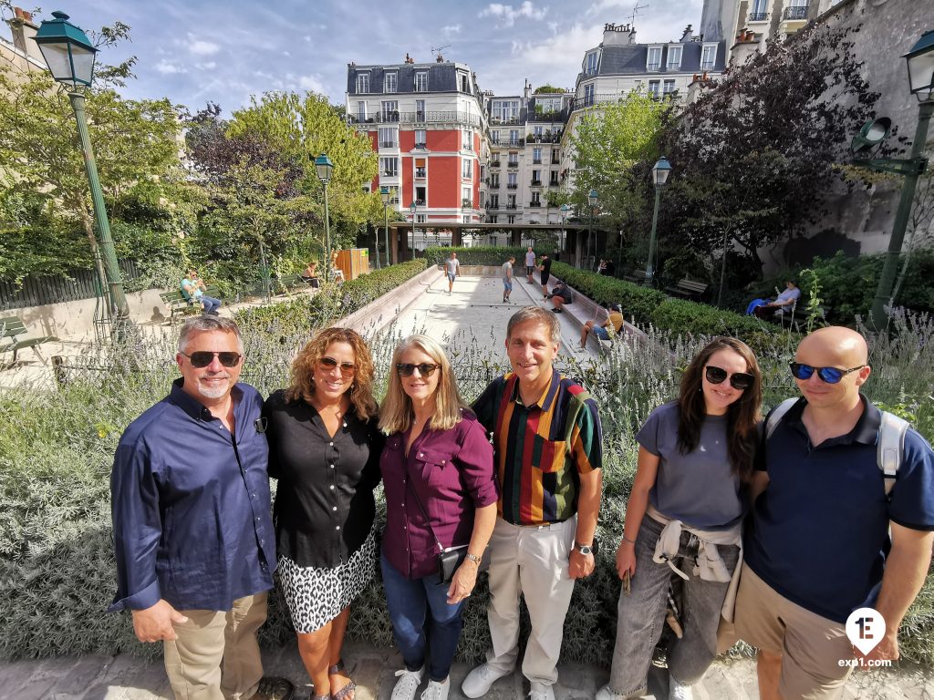 Group photo Montmartre Tour on 13 September 2021 with Hafid