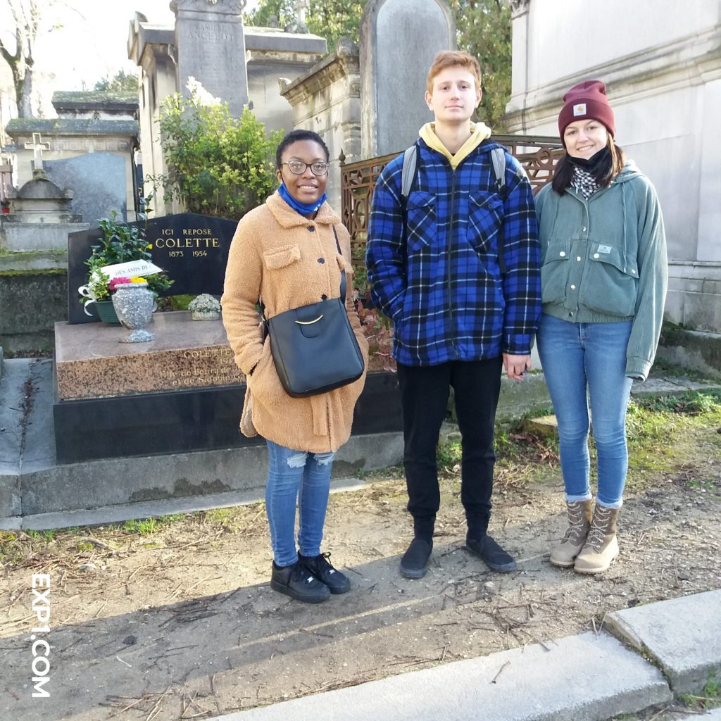 Group photo Pere Lachaise Cemetery Walking Tour: Scandals and Love Affairs on 5 February 2022 with Lea