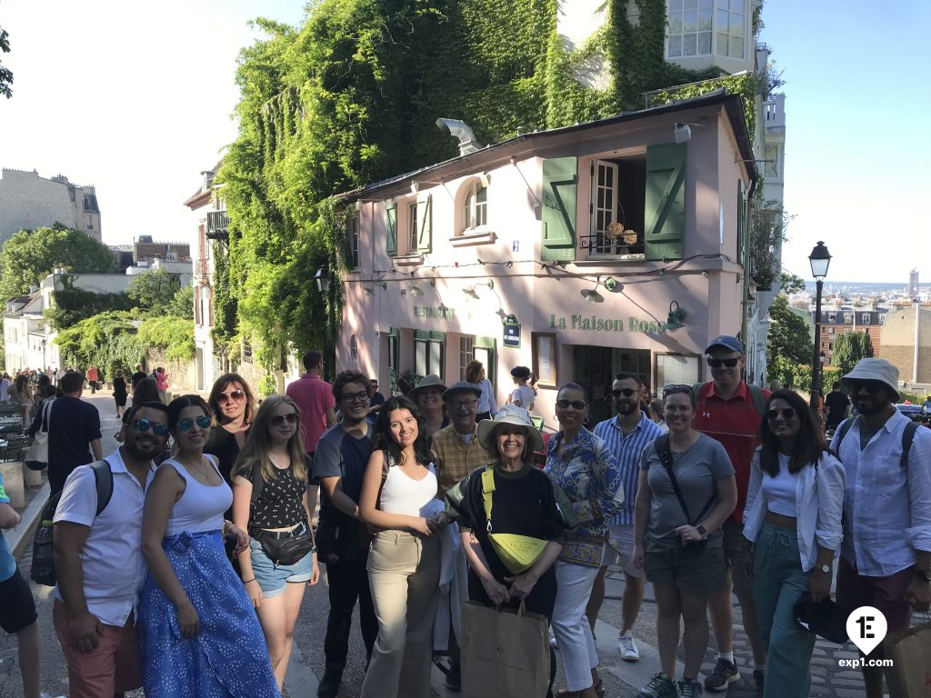 Group photo Montmartre Walking Tour on 12 June 2022 with Yoan