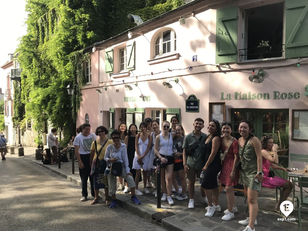 Group photo Montmartre Walking Tour on 18 June 2022 with Yoan