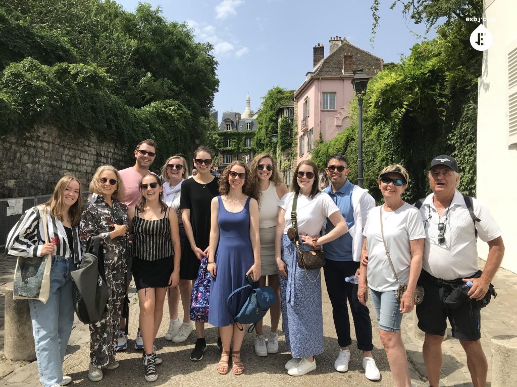 Group photo Montmartre Walking Tour on 19 June 2022 with Yoan