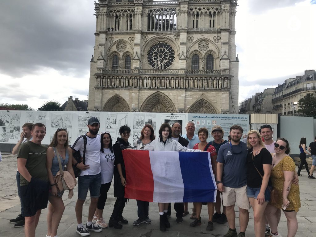 Group photo Notre Dame Outdoor Walking Tour With Crypt on 24 June 2022 with Yoan