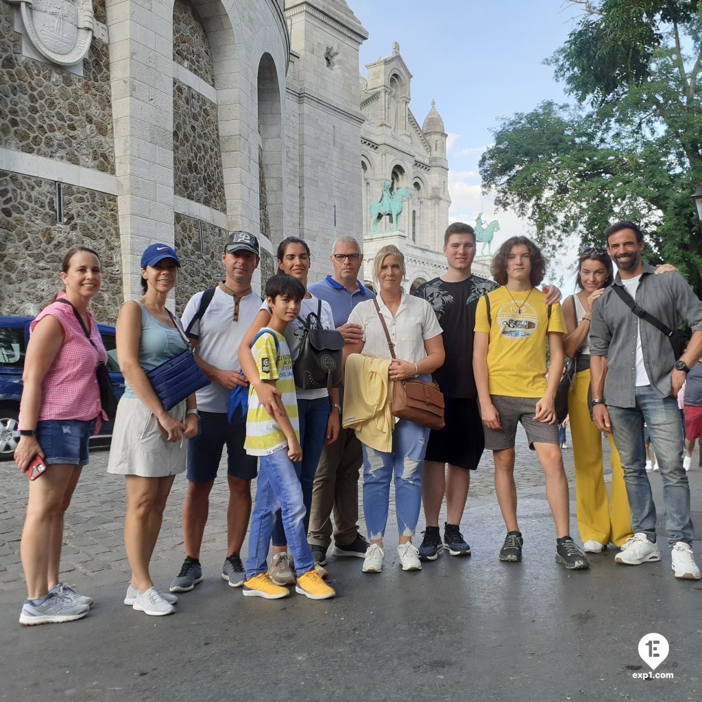 Group photo Eiffel Tower Guided Climb by Stairs on 3 September 2022 with Monika