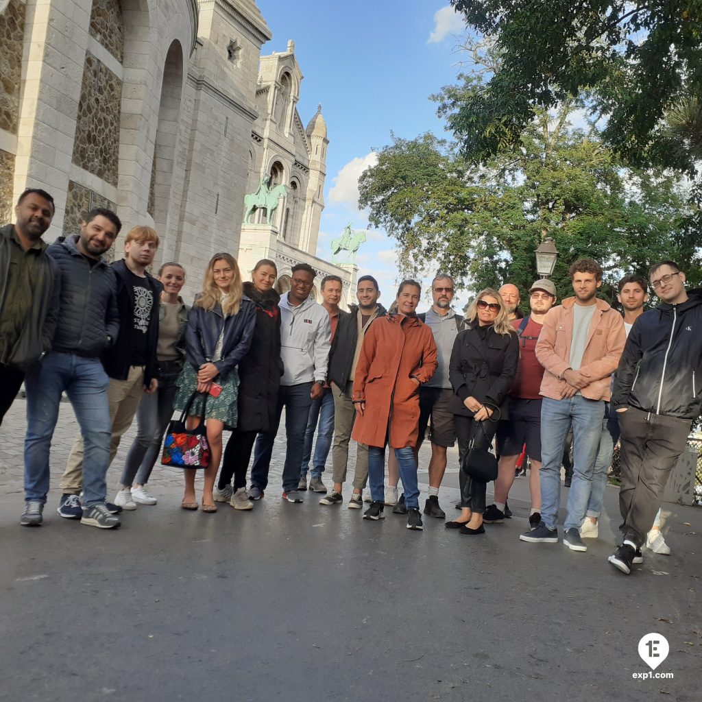 Group photo Montmartre Walking Tour on 16 September 2022 with Monika