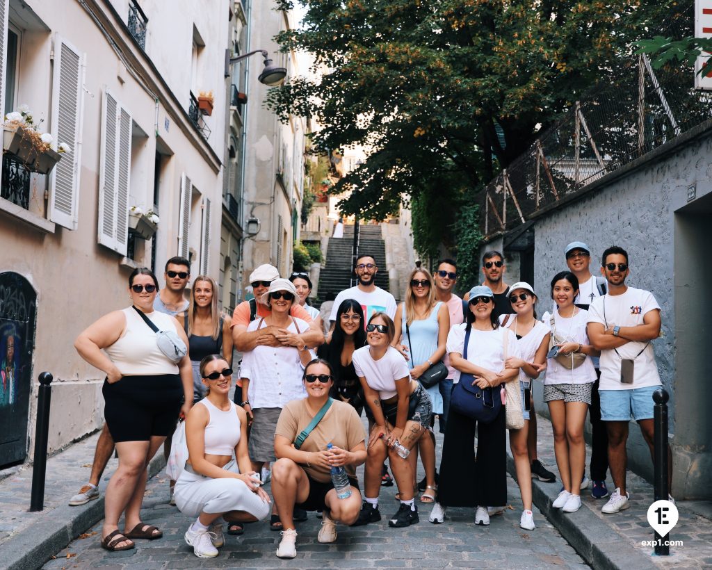 Group photo Montmartre Walking Tour on 19 September 2022 with Amira