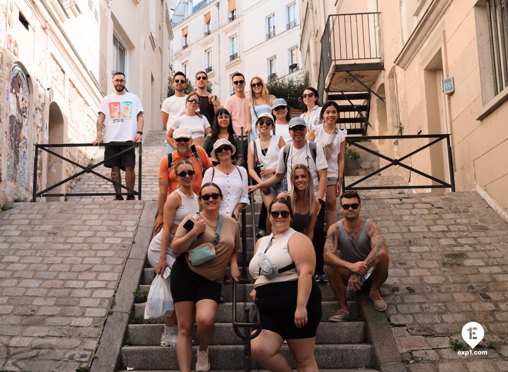 Group photo Montmartre Walking Tour on 19 September 2022 with Amira