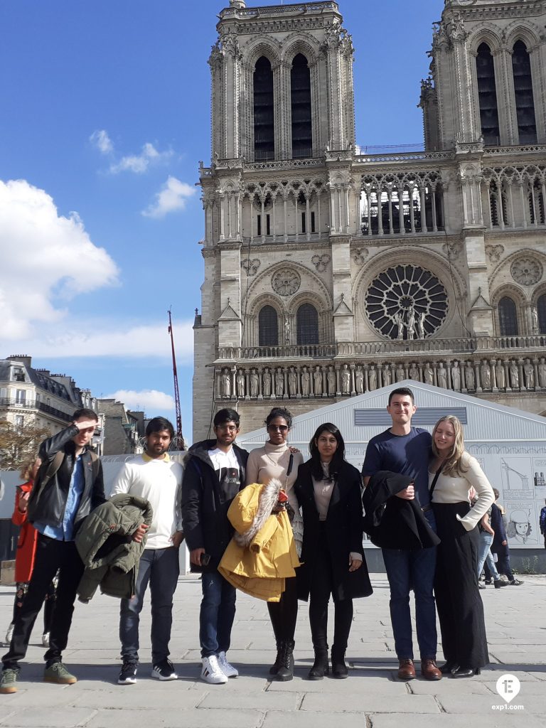 Group photo Notre Dame Outdoor Walking Tour With Crypt on 30 September 2022 with Monika