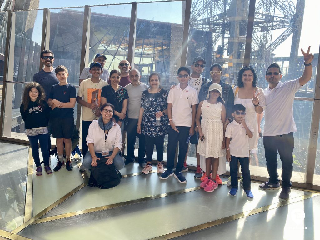 Group photo Eiffel Tower Guided Climb by Stairs on Jul 6, 2023 with Melanie