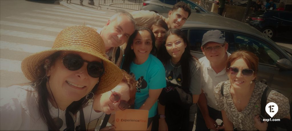 Group photo Notre Dame Outdoor Walking Tour With Crypt on Jul 6, 2023 with Adriana