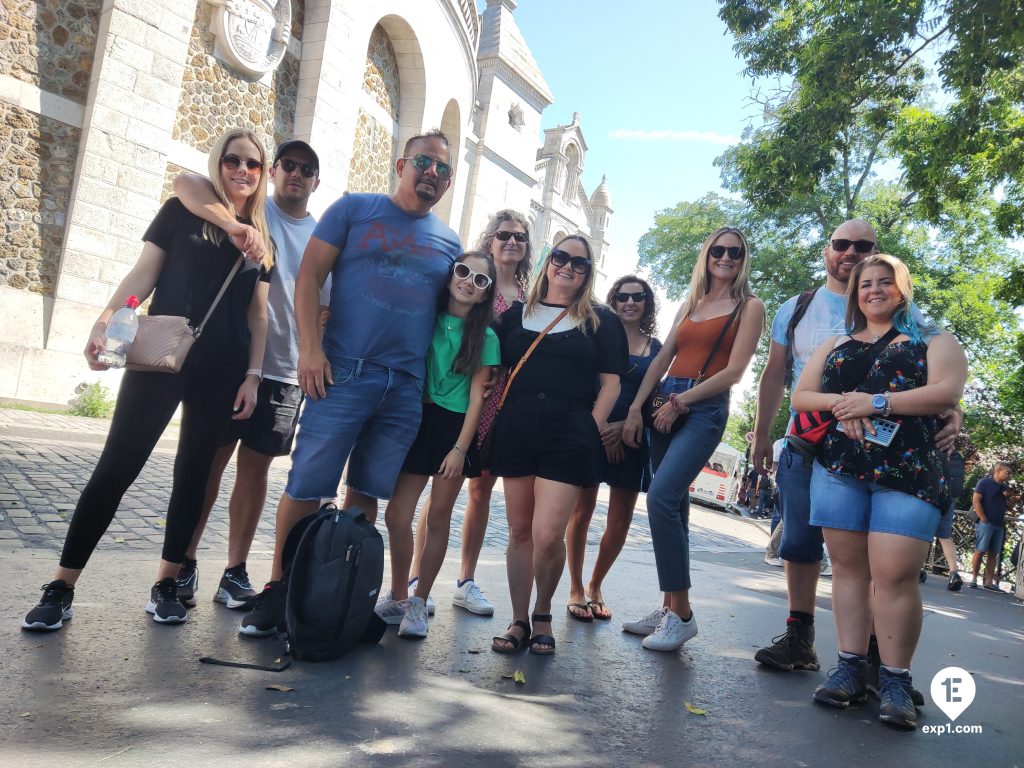 Group photo Montmartre Walking Tour on Jul 14, 2023 with Monika