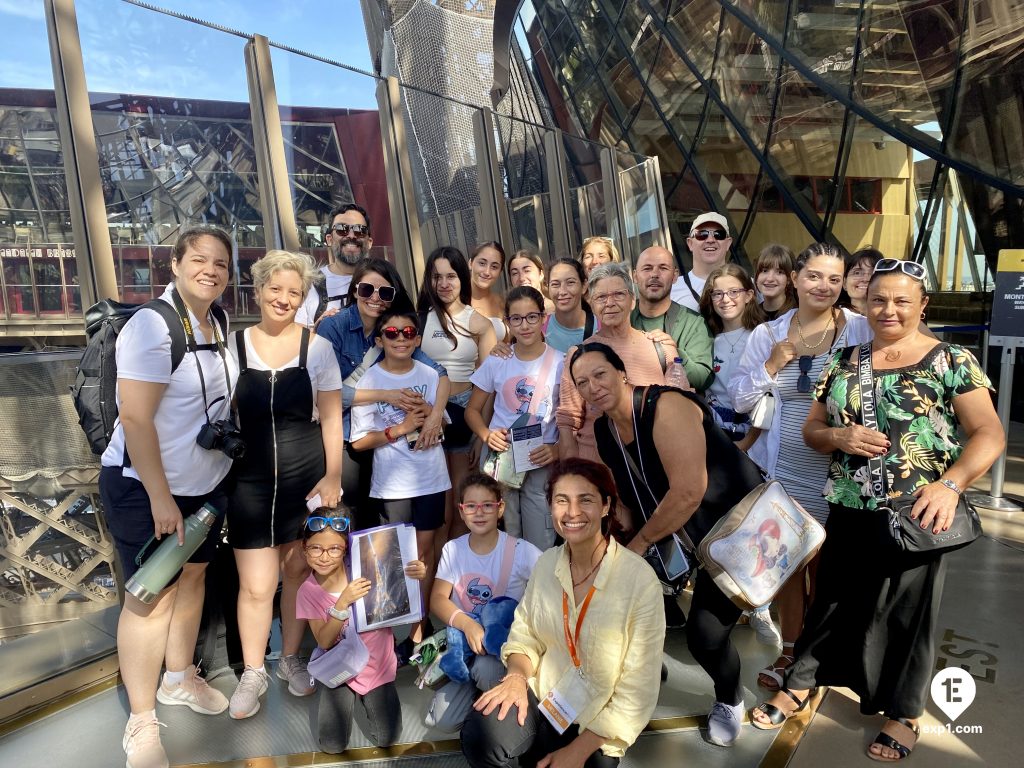 Group photo Eiffel Tower Guided Climb by Stairs on Aug 10, 2023 with Melanie