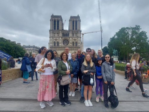 Notre Dame Outdoor Walking Tour With Crypt on Jun 19, 2024 with Adriana