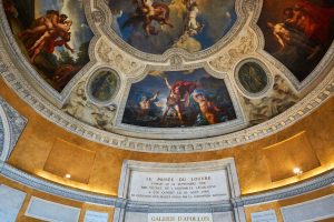 The Ceiling of the Louvre Museum in Paris