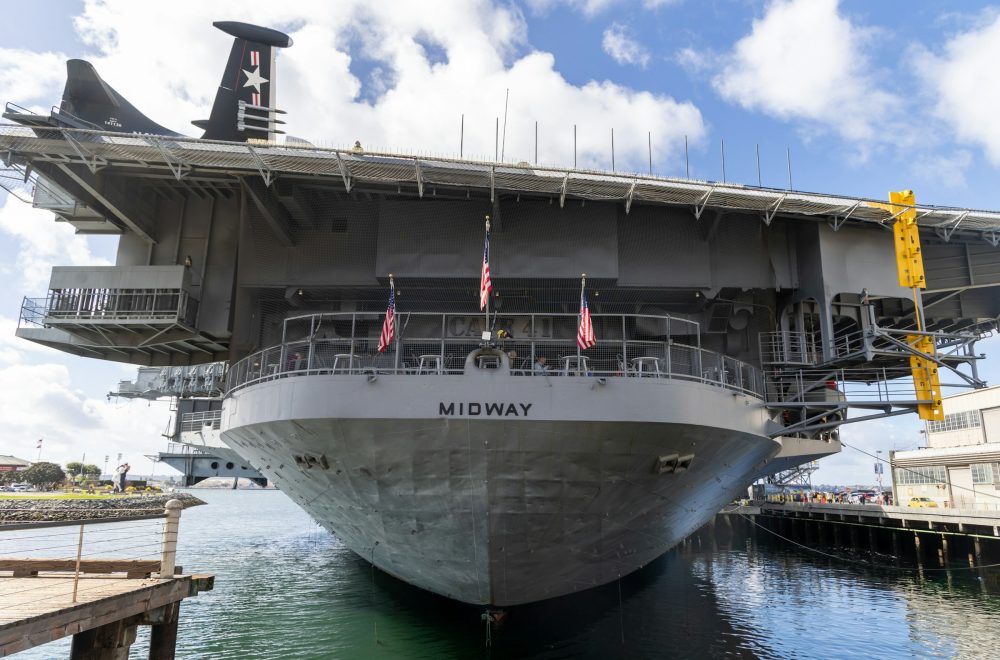 USS Midway docked in San Diego