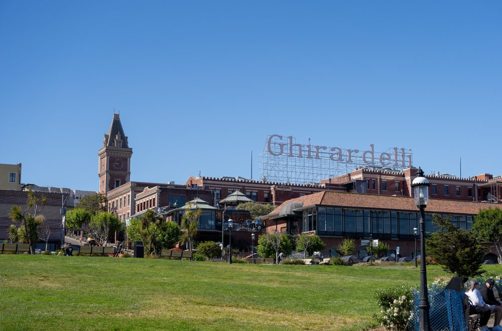 Ghirardelli sign during Fisherman_s Wharf tour